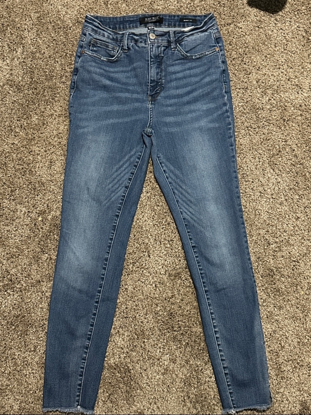 Judy Blue Mid-Blue High-Rise Skinny Jeans